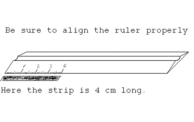 Using the ruler to measure length