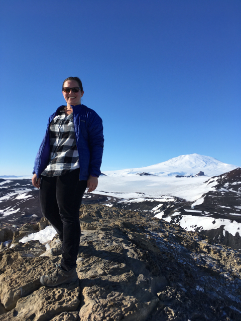 Me towering over Mt. Erebus