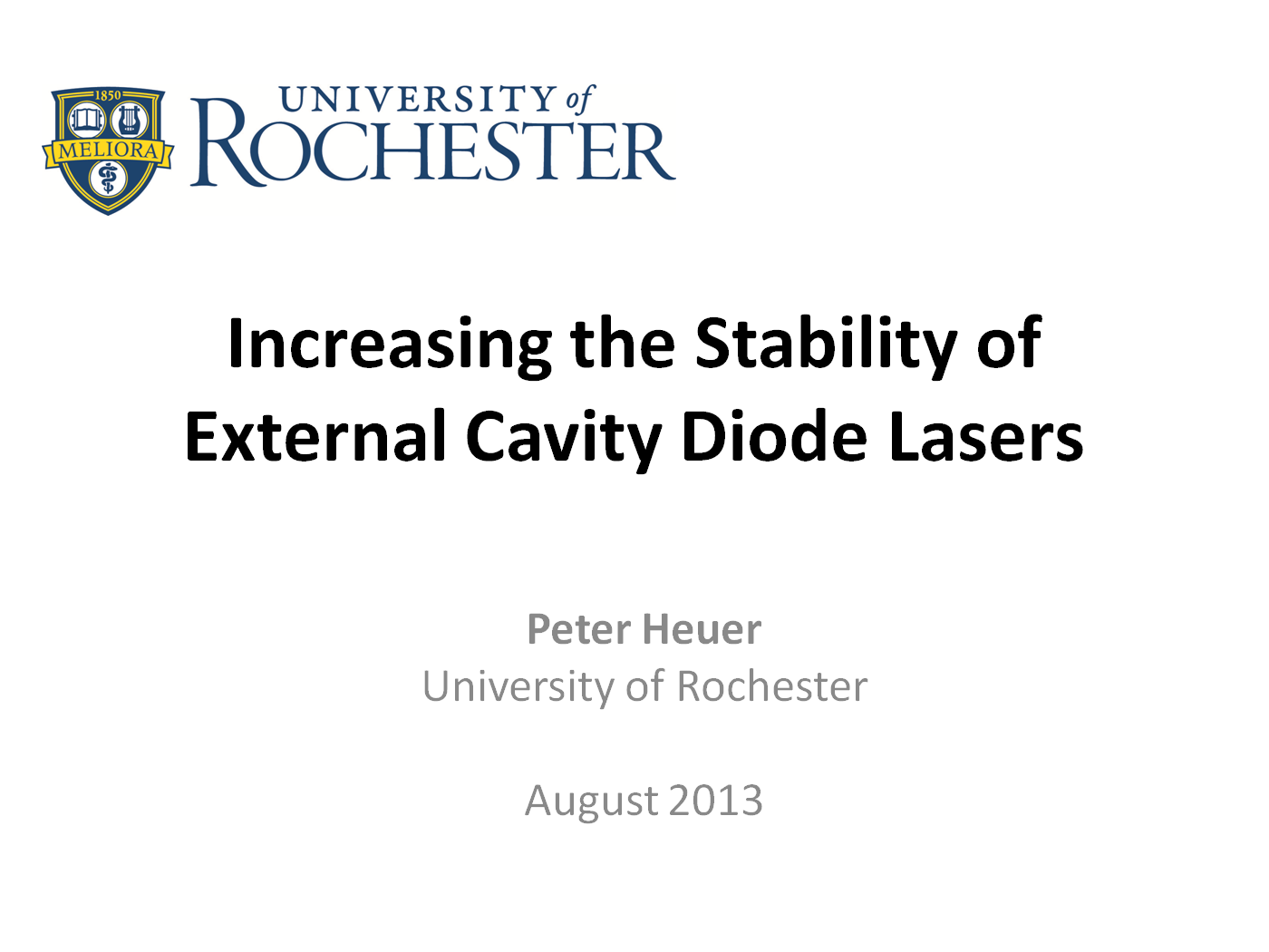 2013 REU Talk